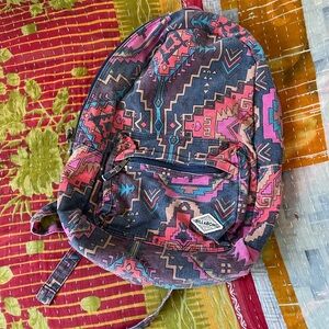 Billabong colorful canvas backpack